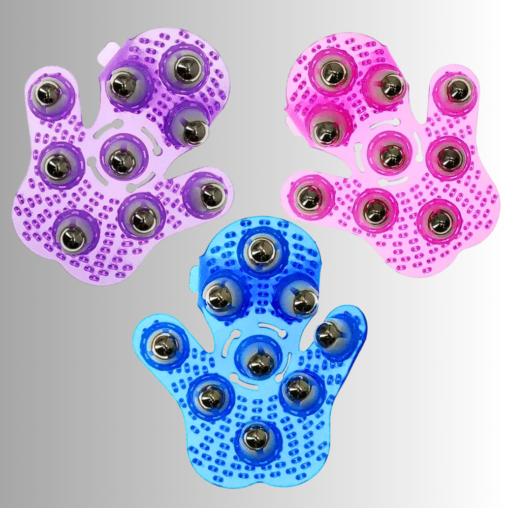 Guanto Anti Cellulite con 9 sfere rotanti in acciaio medicale