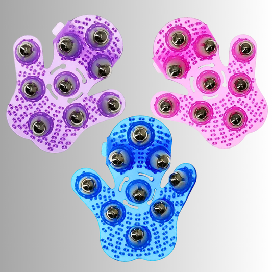 Guanto Anti Cellulite con 9 sfere rotanti in acciaio medicale