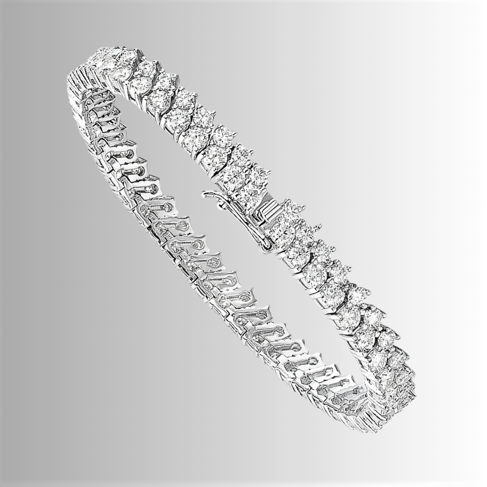 Bracciale a 2 File sfalsate di Moissaniti