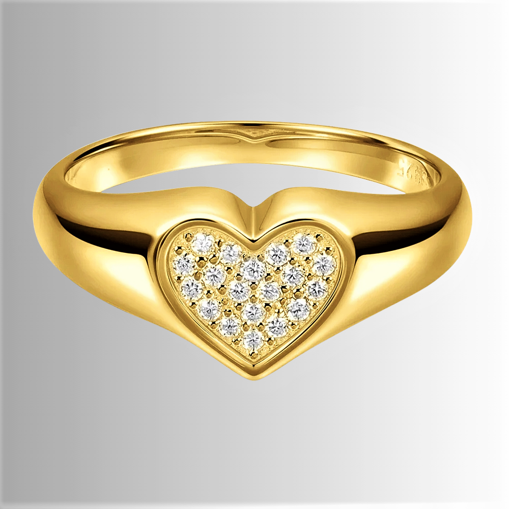 Fascetta a Cuore con Moissaniti Certificate