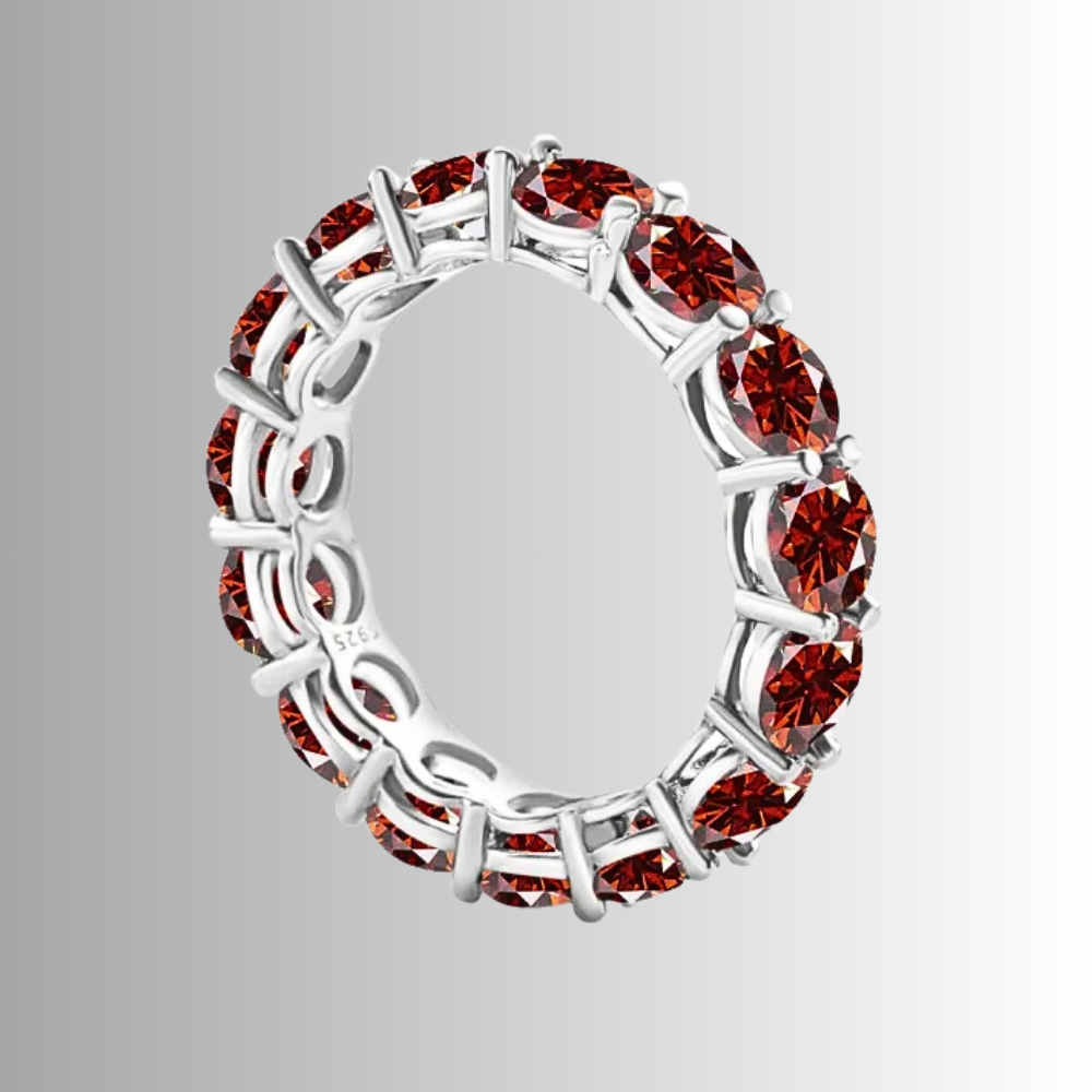 Mini Collezione di Eternity con Moissaniti Colorate