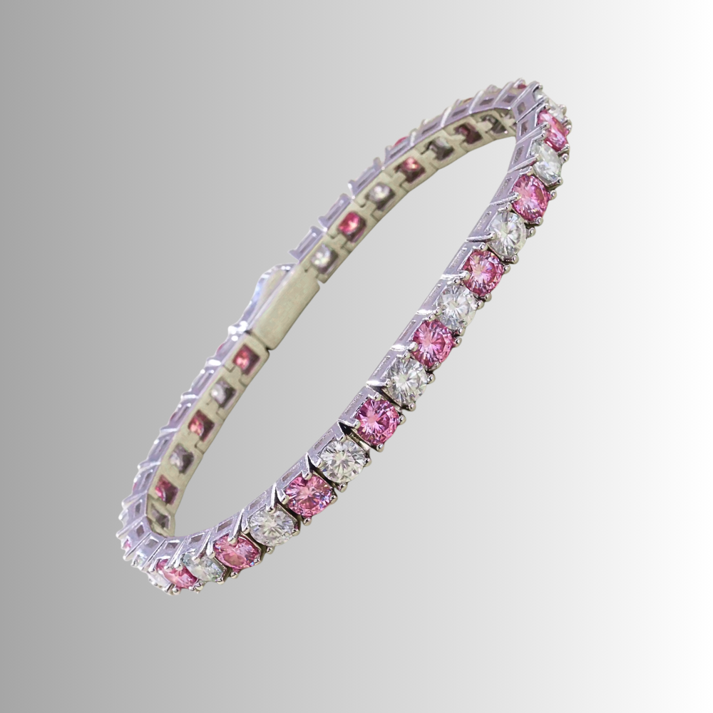 Collezione di Bracciali Tennis con Moissaniti in Vari Colori