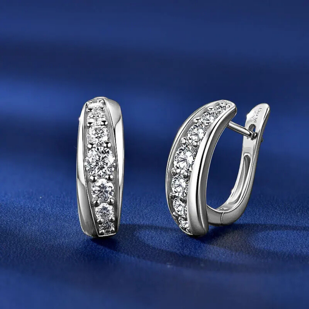 Orecchini a Monachella con Moissaniti per ct 0,68