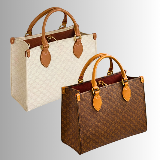 Borsa Tote in Fiore di Vitellino
