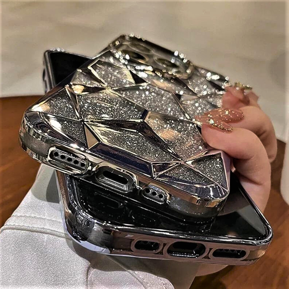 Cover Fashion Glitter e Forme 3D  per iPhone