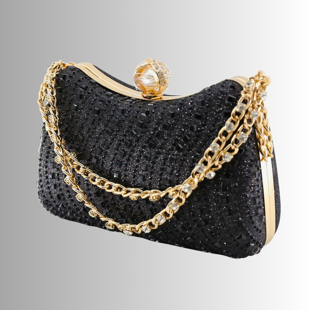 Borsetta da Sera "Dual Glam" con Cristalli e Strass