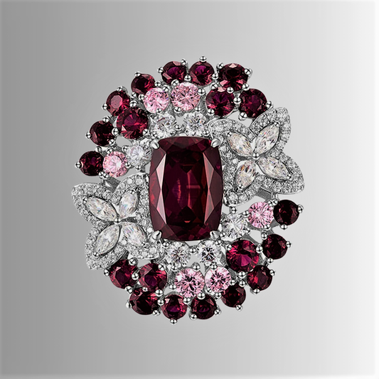 Fascione con Rubini Coltivati e Diamanti Lab Grown