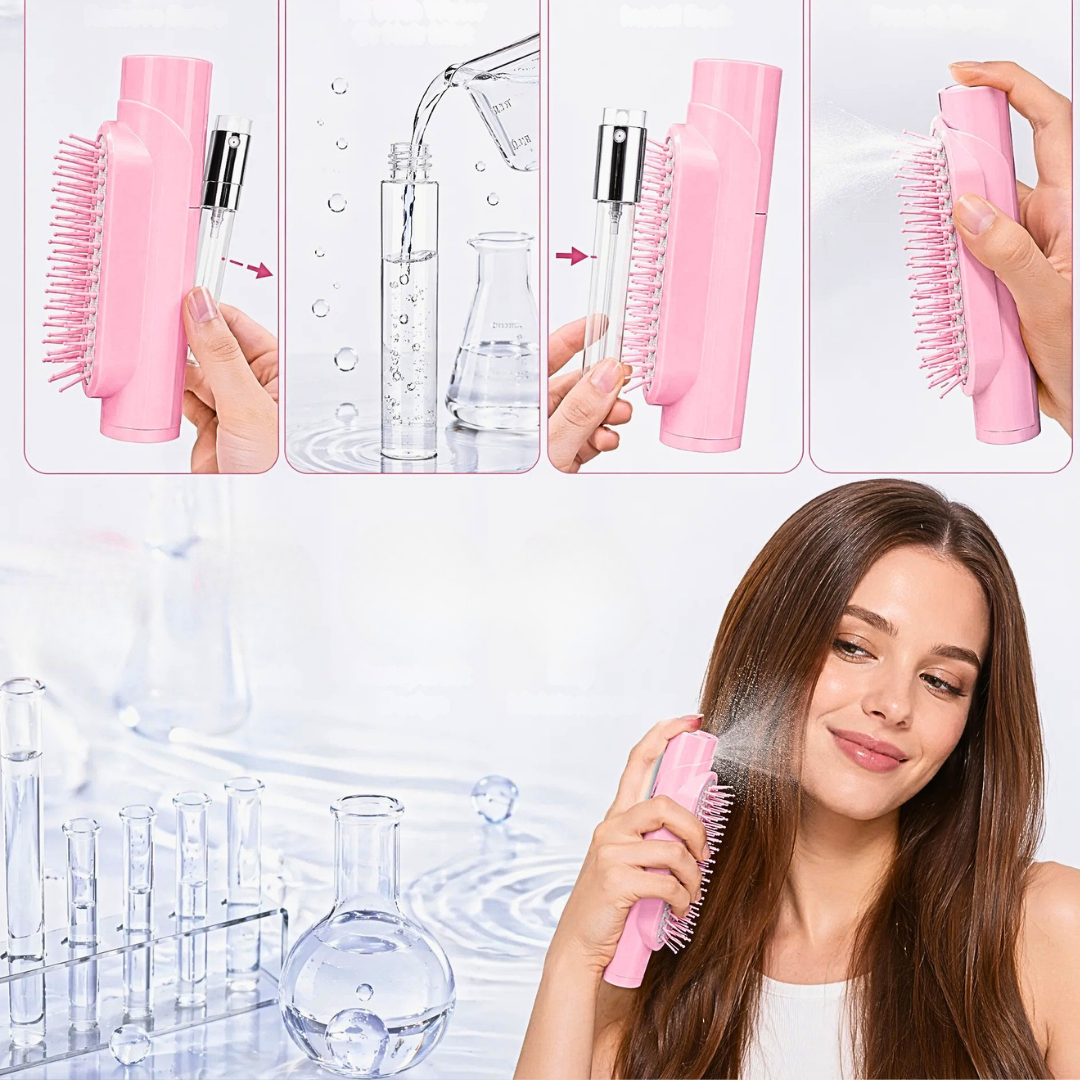 Spazzola Elettrica con Vaporizzatore Spray