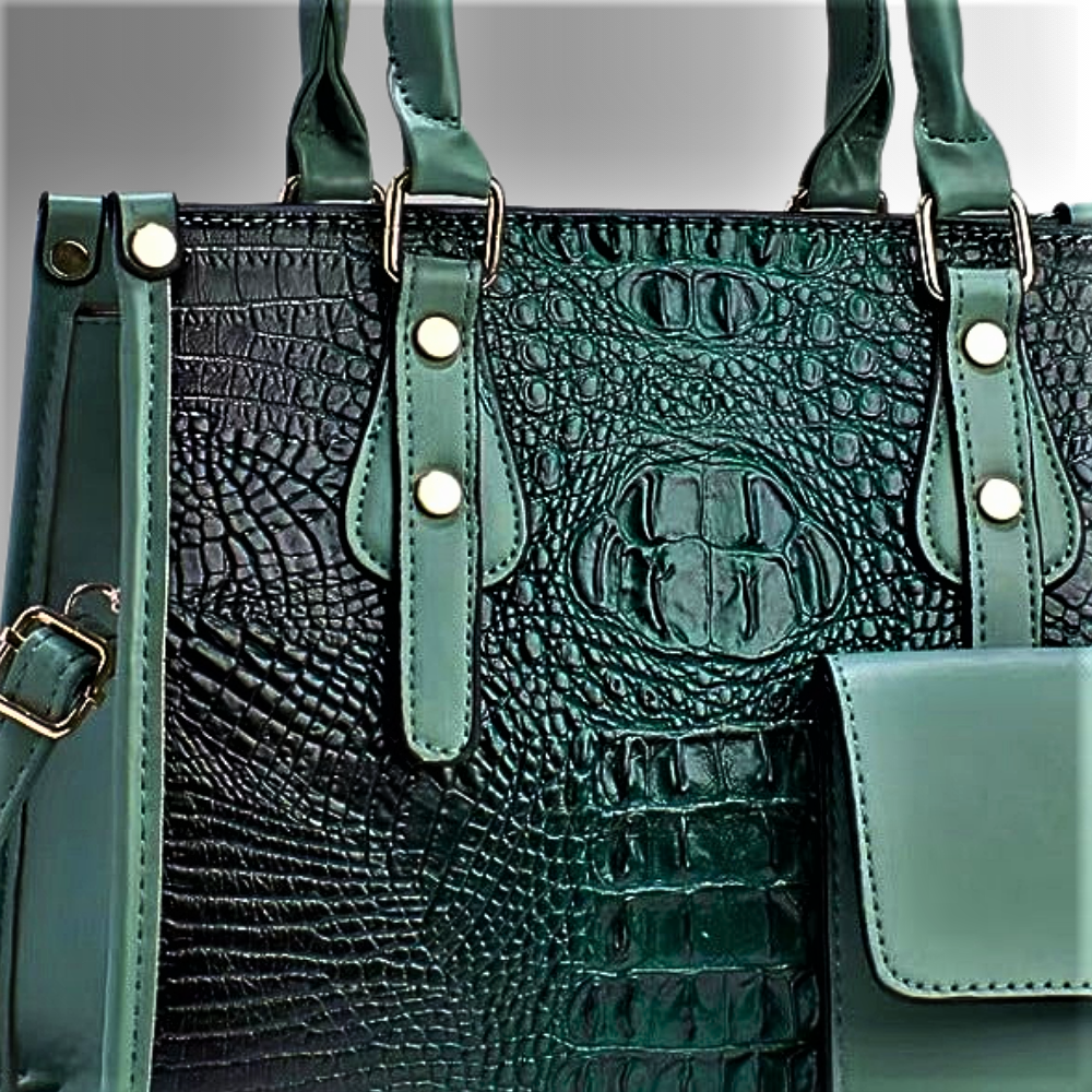 Conjunto de bolso, clutch y cartera Refinamiento atemporal