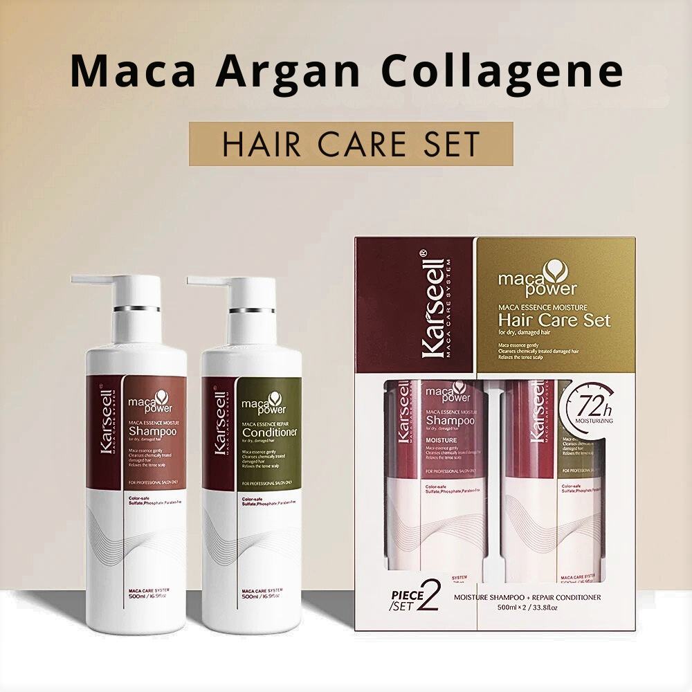 Set Shampoo-Balsamo Medicale/Farmaceutico con Oli Vegetali e Collagene