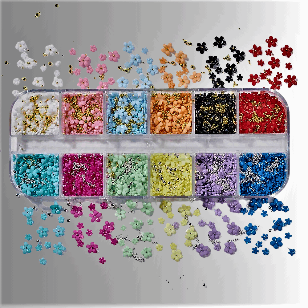 Set Decorazioni 3D per Nail Art: Fantasia e Creatività per il Tuo Fascino