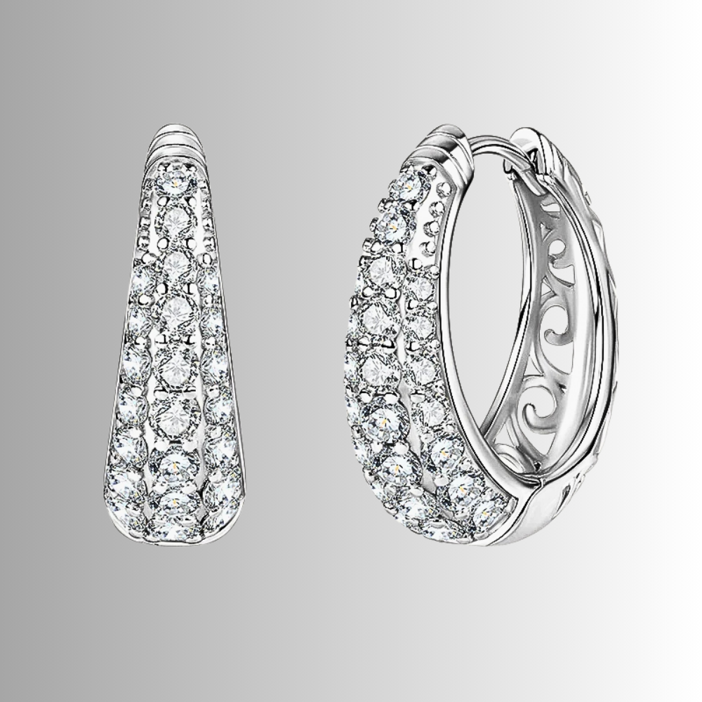 Orecchini a Goccia con Pavè di Moissaniti per ct 1,50