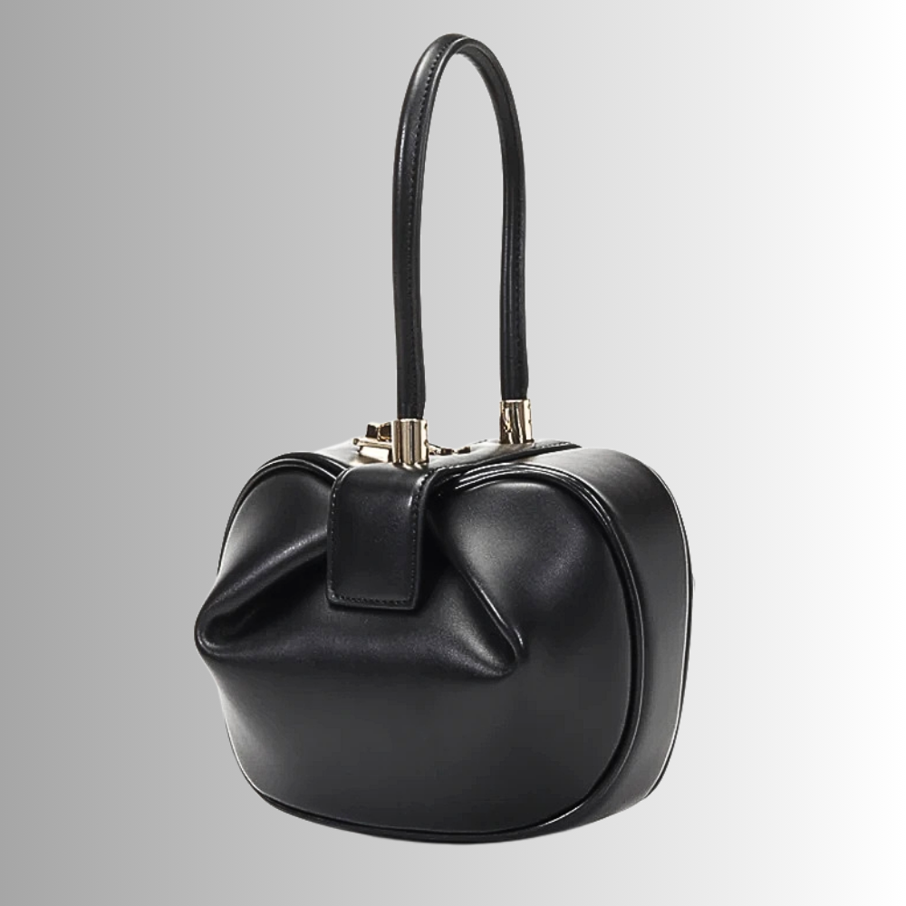 Mini Bag in Pelle di Vitellino a Doppio Strato