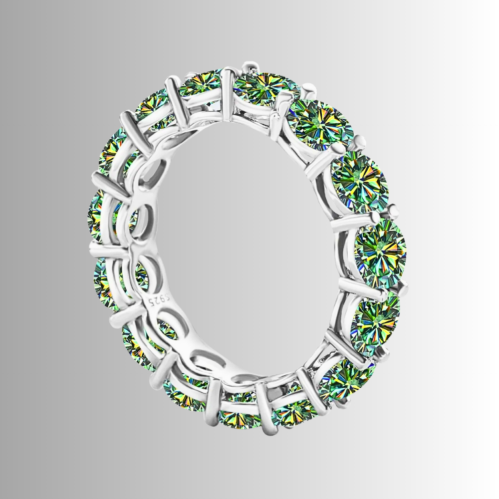 Mini Collezione di Eternity con Moissaniti Colorate