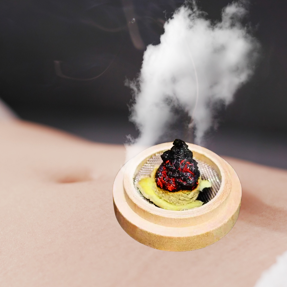 Moxa Pura di Foglie Assenzio Selvatico e Artemisia con Bruciatore