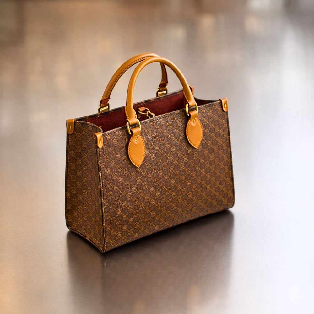 Borsa Tote in Fiore di Vitellino