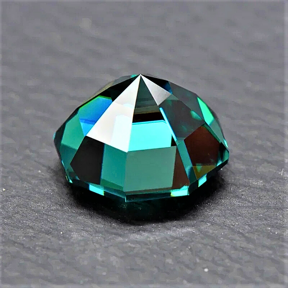 Moissanite Verde Smeraldo Taglio Ottagonale Certificata