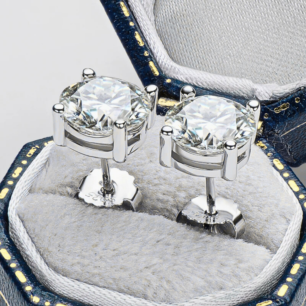 Orecchini Punto Luce con Moissaniti