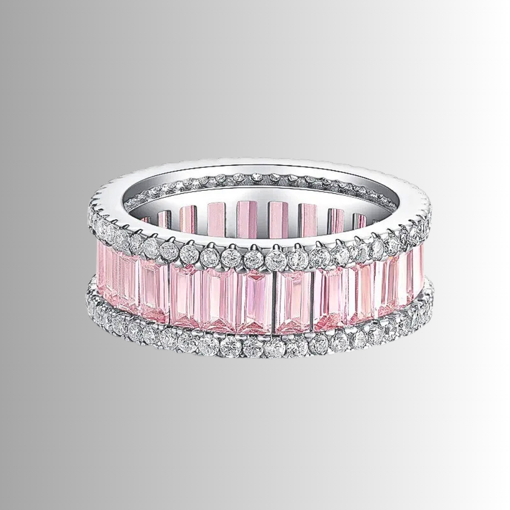 Collezione di Anelli con Zaffiri Rosa creati in Laboratorio