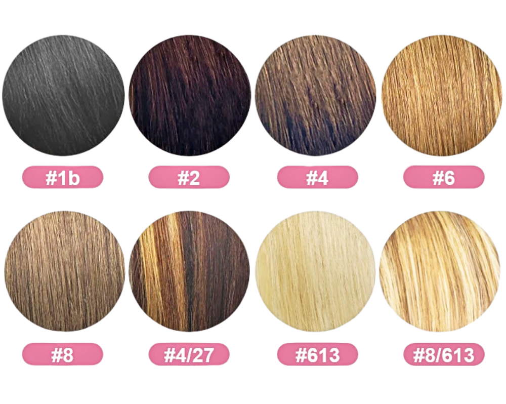 Set di 8 Fasce di Extensions di Capelli Veri