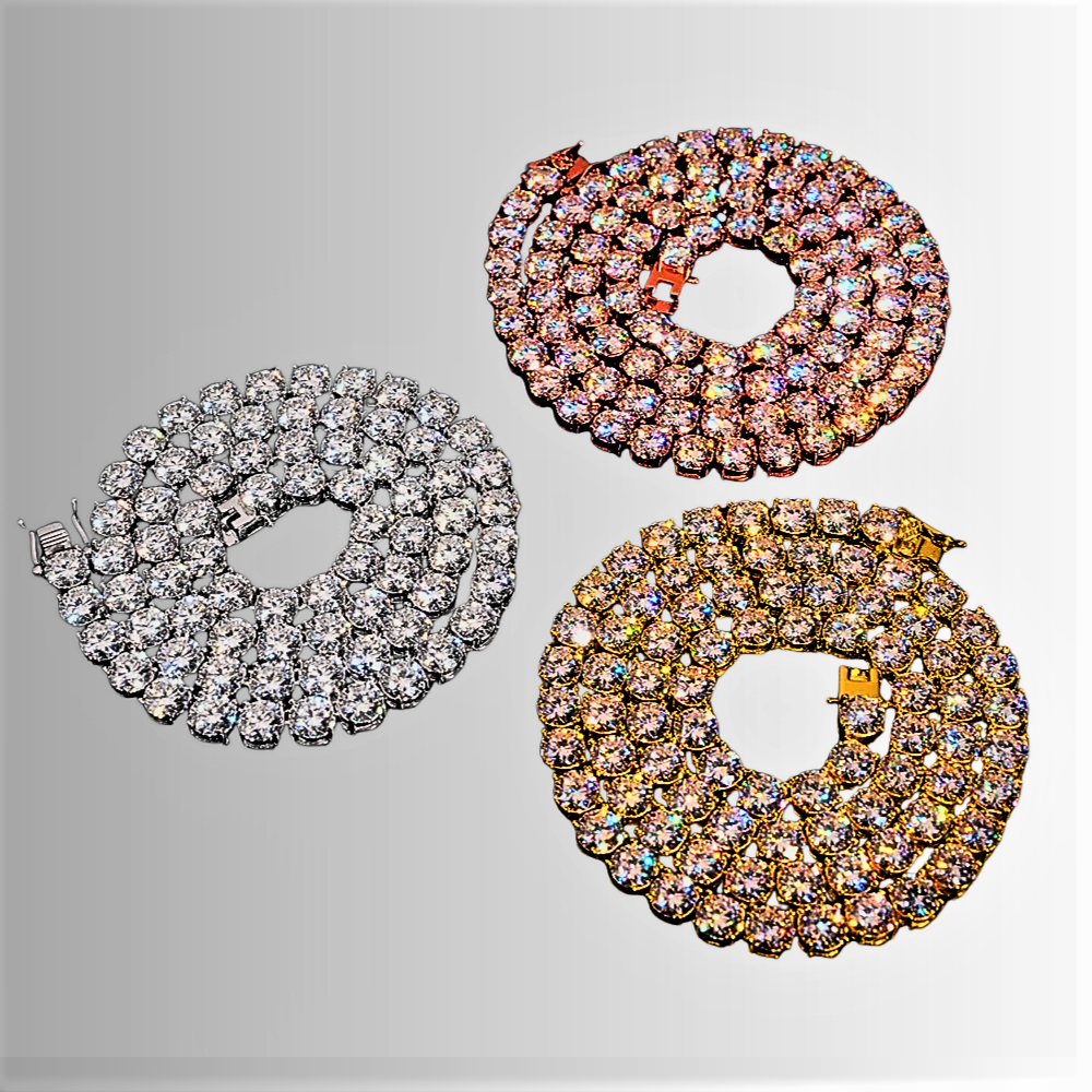 Bracciale  e Collana Tennis con Moissaniti da ct 1.00 cadauna