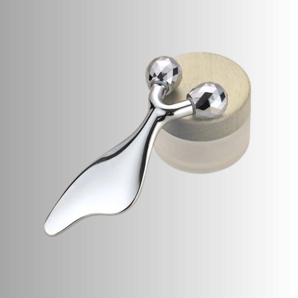 Piastre Gua Sha e Rulli per Massaggio Rassodante al Viso