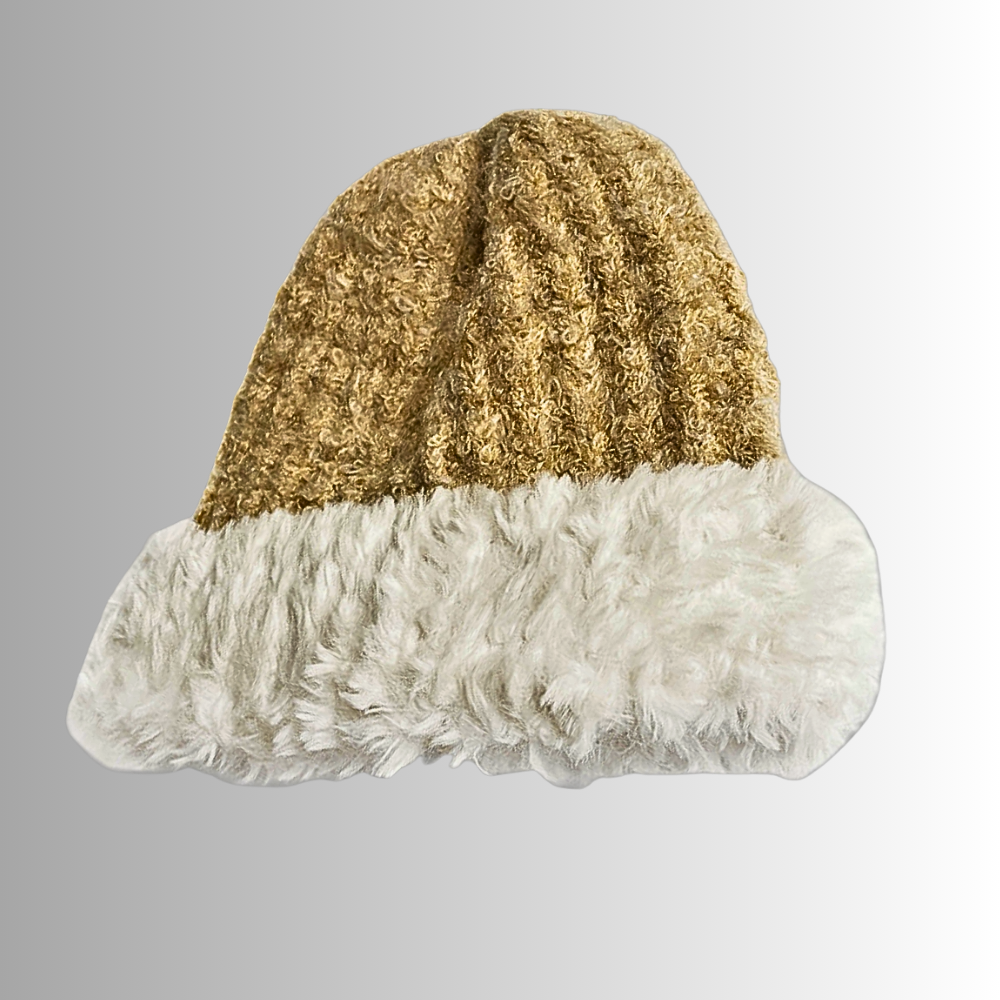 Gorro de mezcla de lana de dos tonos Elegancia y comodidad para un invierno cálido