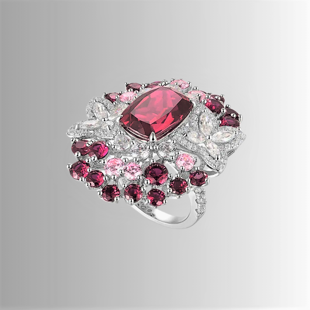 Fascione con Rubini Coltivati e Diamanti Lab Grown