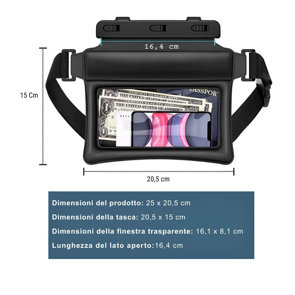 Borsa Impermeabile fino a 30 mt