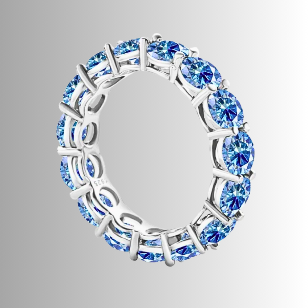 Mini Collezione di Eternity con Moissaniti Colorate