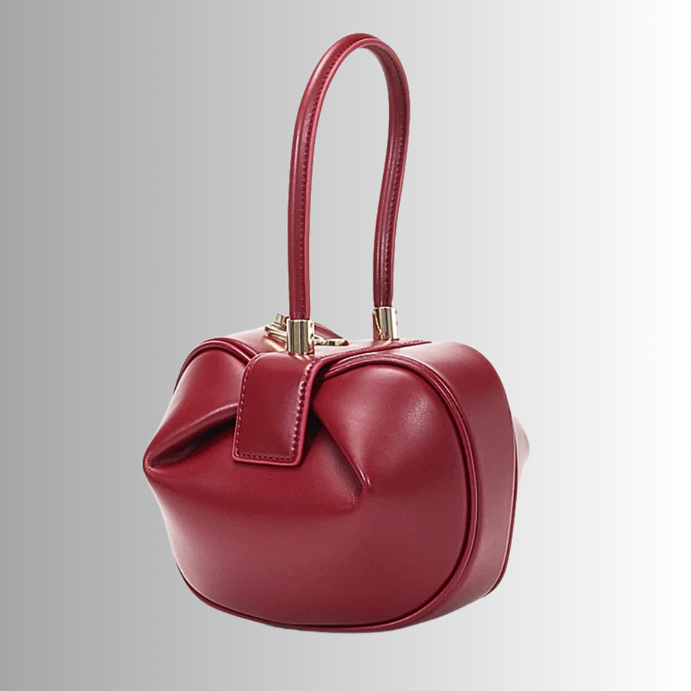 Mini Bag in Pelle di Vitellino a Doppio Strato