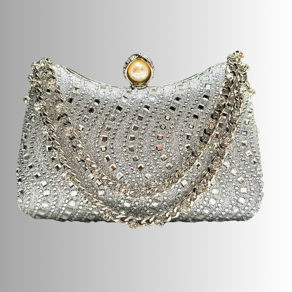Borsetta da Sera "Dual Glam" con Cristalli e Strass