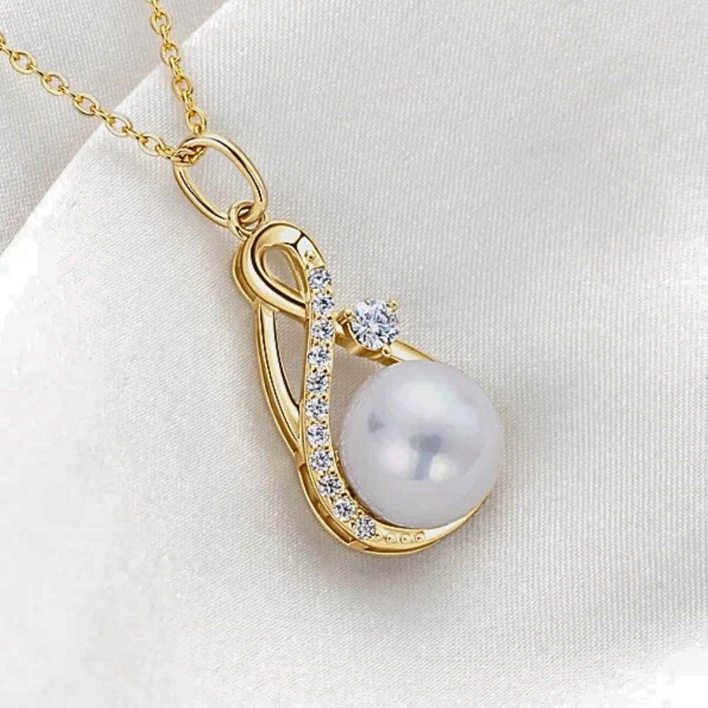 Collane a Goccia con Moissaniti e Perle Naturali