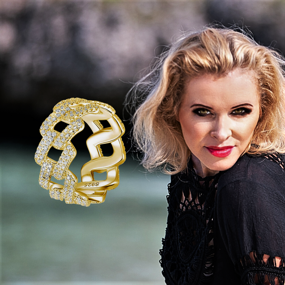 Fascetta a Maglie con Moissaniti per ct 1,90