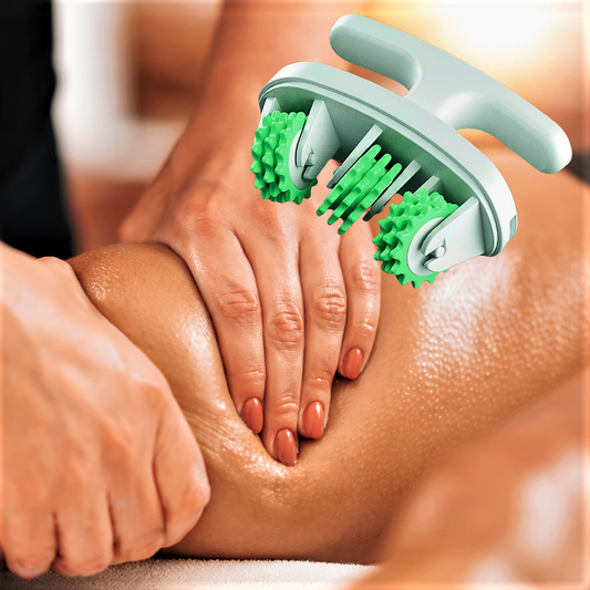 Dispositivo manual para masaje muscular anticelulítico