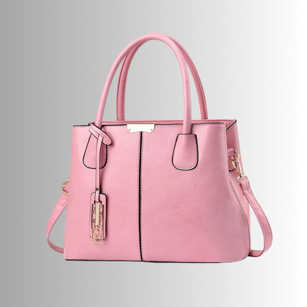 Borsa Tote Verniciata con Lavorazione Coccodrillo