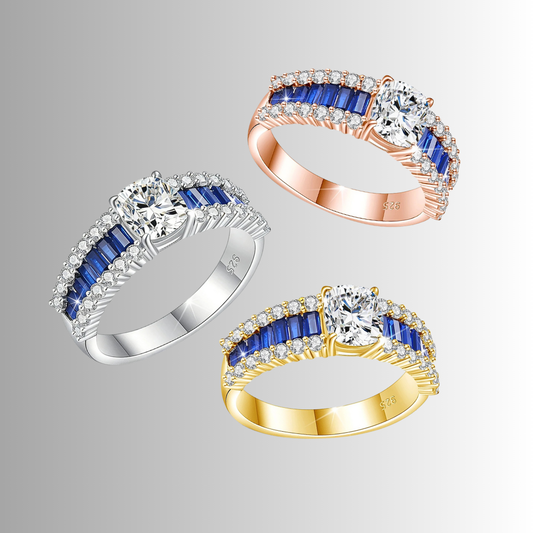 Fascetta con Moissanite Taglio Cuscino per ct 1.50