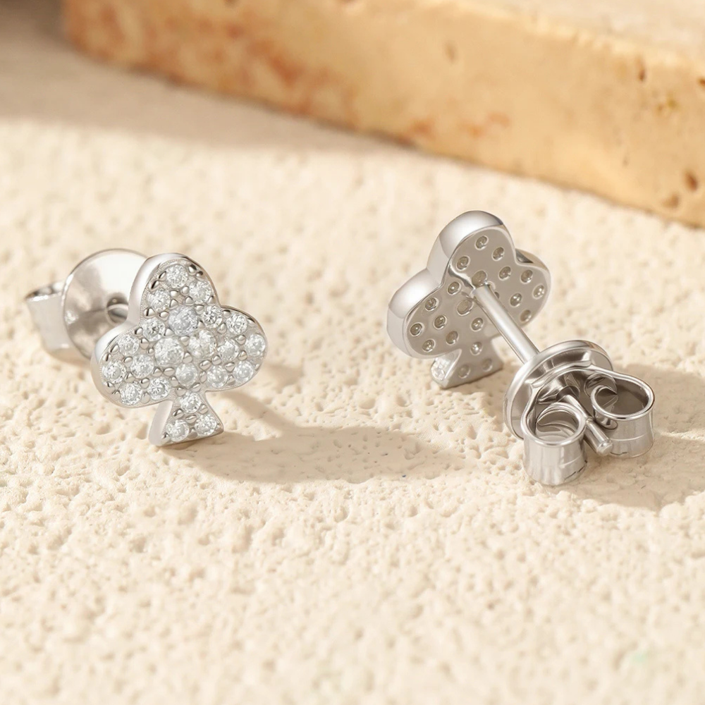 Mini Collezione di Orecchini a Bottone con Moissaniti