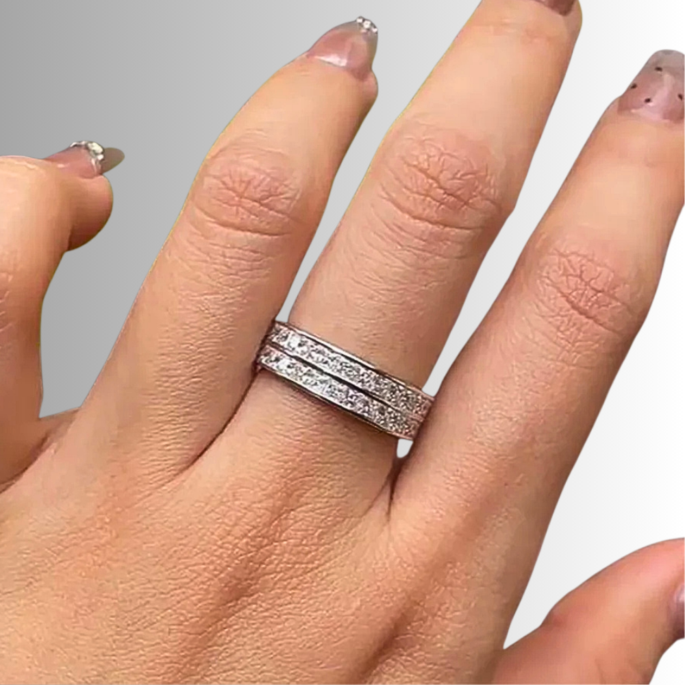 Mini Collezione di Fedine con Moissaniti Taglio Princess