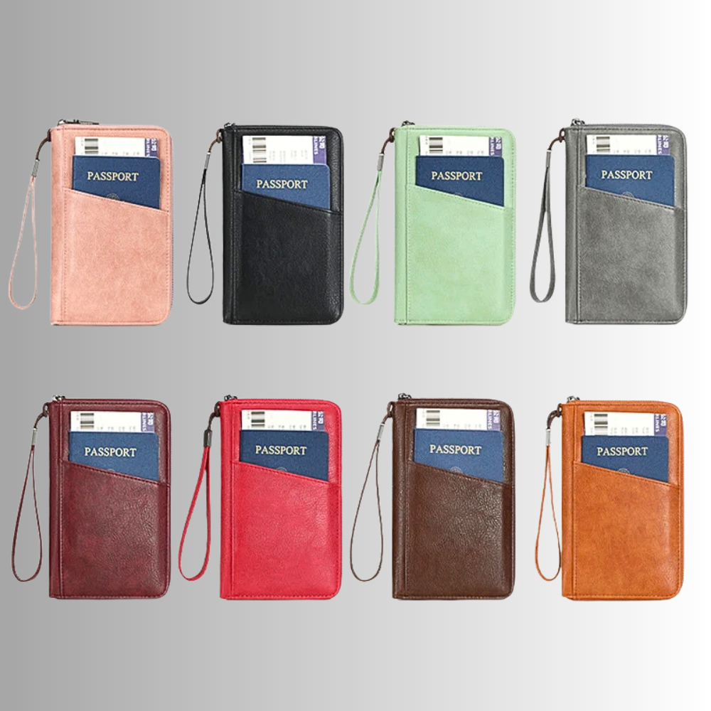 Organizer da Viaggio con Schermatura Anticlonazione