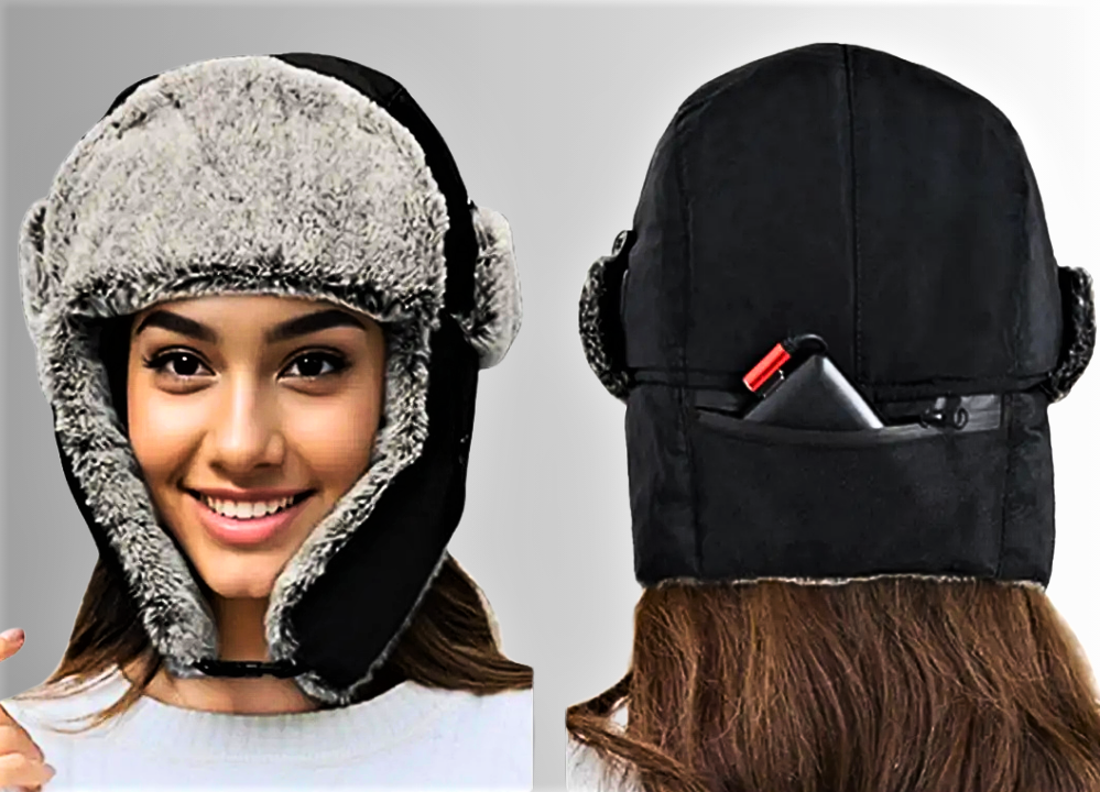 Cappello Riscaldato USB con Copri Orecchie