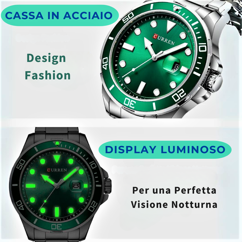 Orologio CURREN: Omaggio al Rolex Submariner 