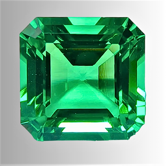 Smeraldo Colombiano Lab Grown Taglio Asscher Certificato