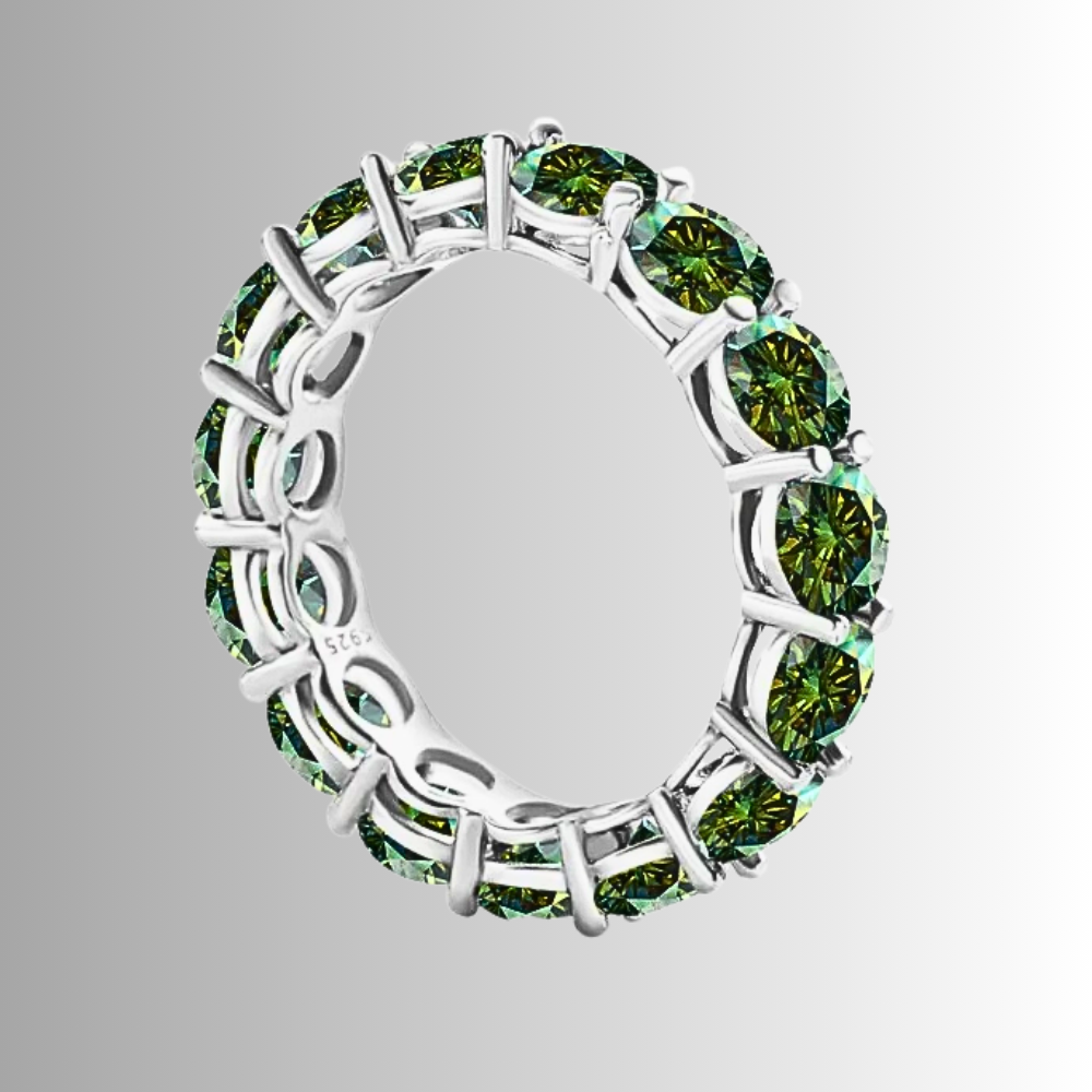 Mini Collezione di Eternity con Moissaniti Colorate