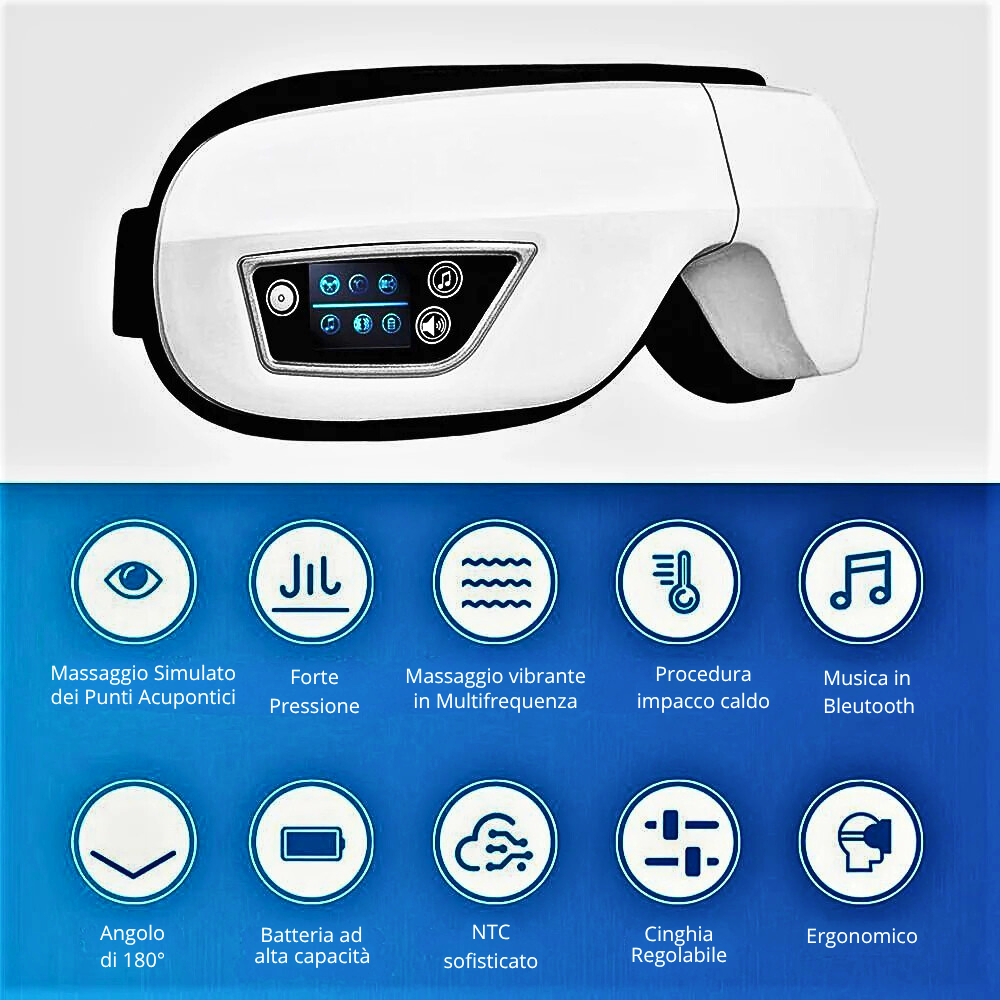 Massaggiatore Oculare con Bluetooth