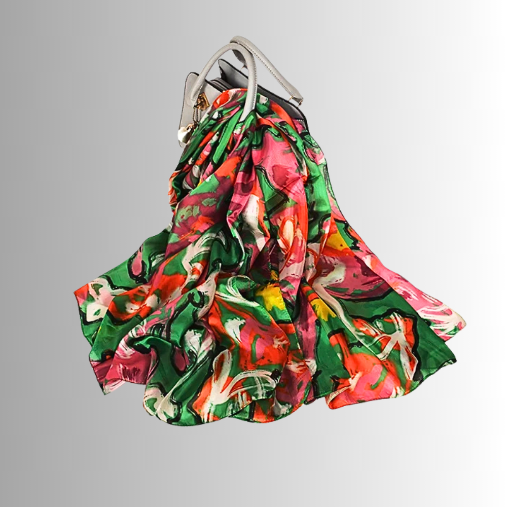 Foulard in Seta di Gelso con Stampe Floreali