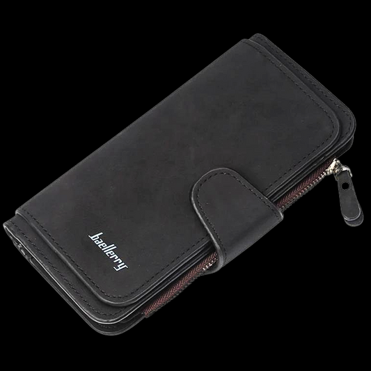Cartera de gamuza elegante y funcional
