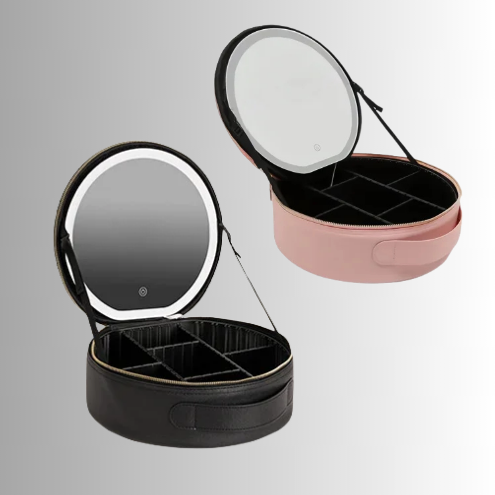 Borsa Make Up da Viaggio con Specchio Illuminato e Power Bank