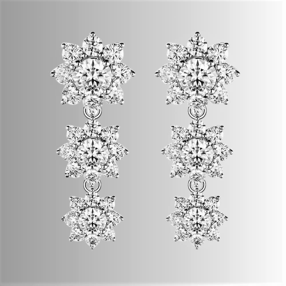 Parure Floreale in Moissaniti D Color