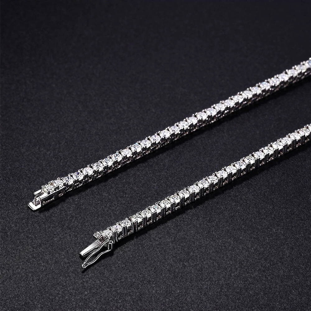 Collana Tennis Pendente con Moissaniti